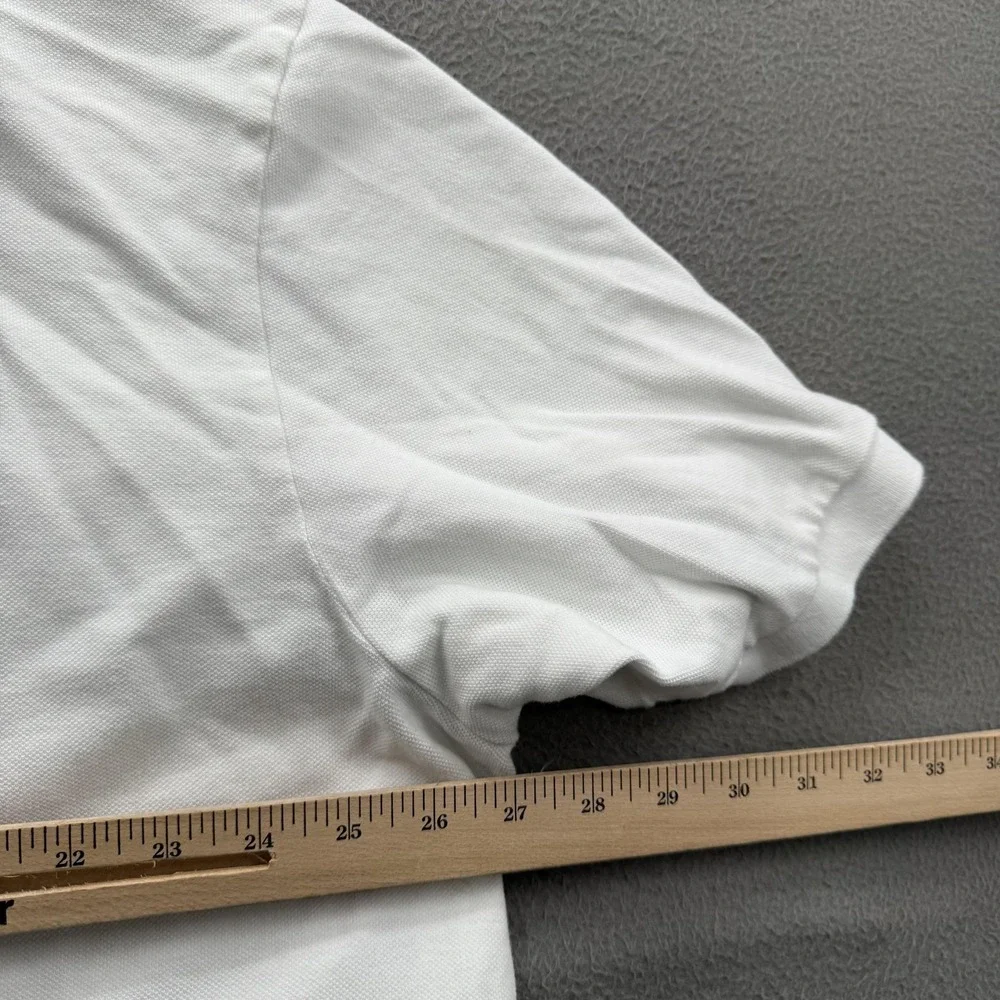 Polo‎ Ralph Lauren Polo Shirt Mens 3XB Big White Solid Cotton Pony Logo Casual